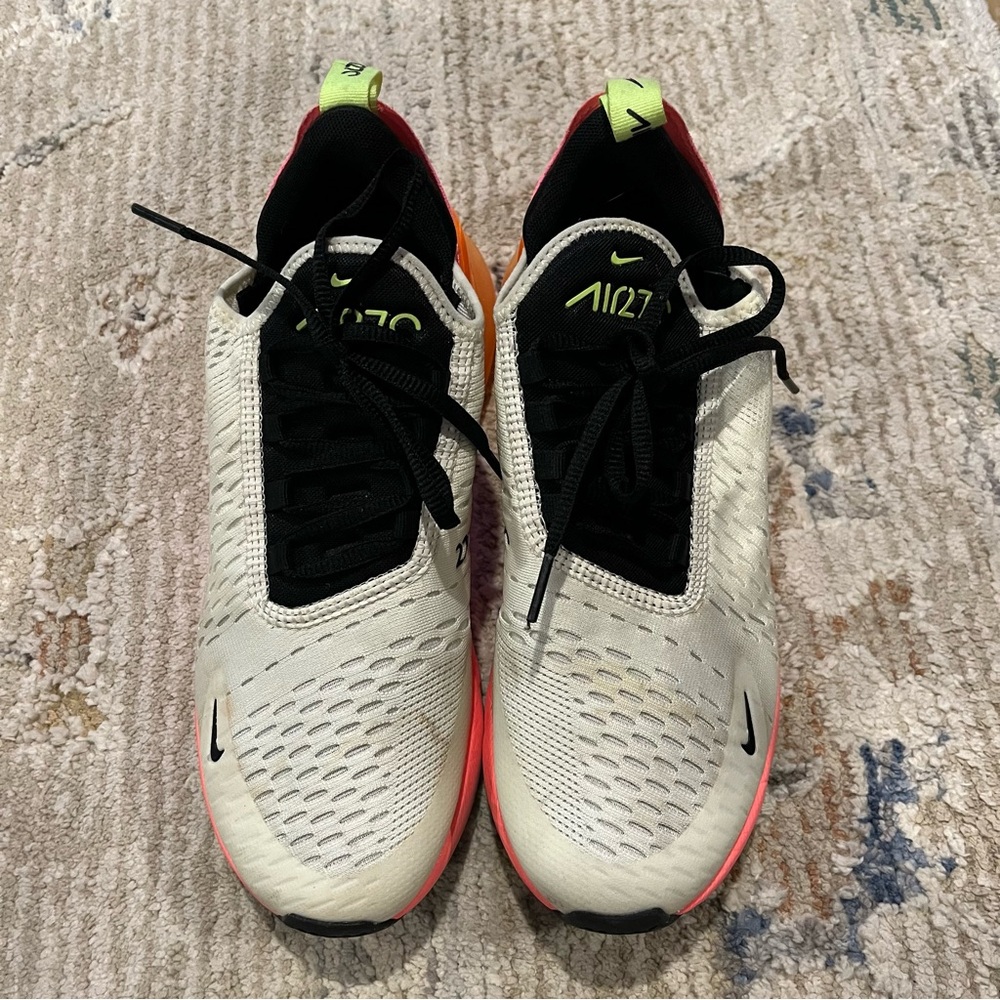 Nike Air Max 270 White Sunset Pulse Total Orange
